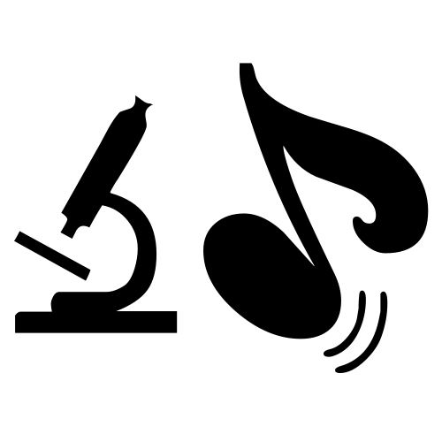 🔬🎵 Emoji Domain black and white Symbola rendering